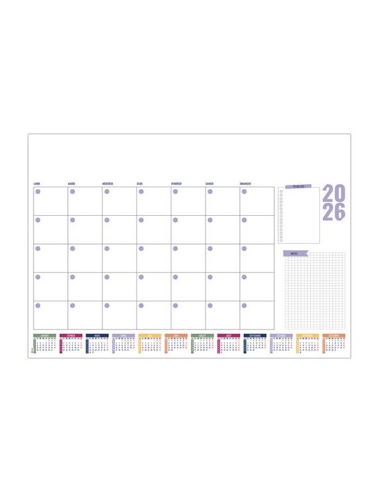 SM BUREAU 2026 - SM 600 x 420 mm - 40 FEUILLETS