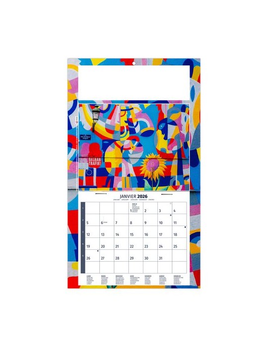 PLAQUE 1 VUE TIPHAINE 2026 - DOS CARTON - BLOC B2 - SANS MARQUAGE