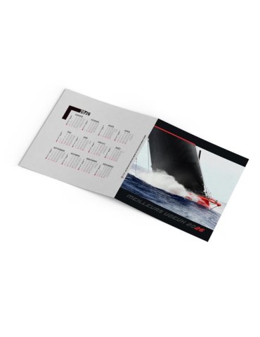 CARTE DE VOEUX - NAVIGATEUR 2026  AVEC ENVELOPPE - SANS MARQUAGE 2