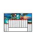 ATOLLS 2026 - MAXI 650 x 405 mm - LEGER 400G RECTO SEUL - SANS MARQUAGE - 1 TROU EN TETE personnalisable avec votre logo