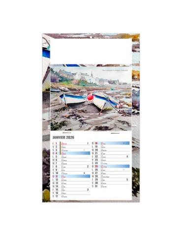 PLAQUE 1 VUE EMILIE 2026 - DOS CARTON - BLOC B2 - SANS MARQUAGE 2