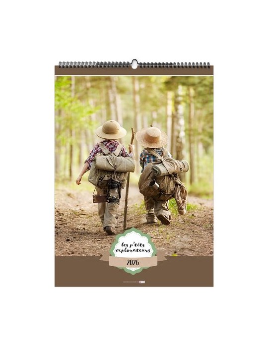 LES P'TITS EXPLORATEURS 2026 - 6 FEUILLETS - RELIURE BAGUETTE - MARQUAGE 1 COULEUR