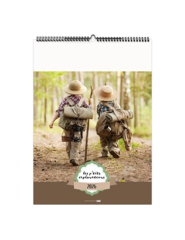 LES P'TITS EXPLORATEURS 2026 - 6 FEUILLETS - RELIURE BAGUETTE - MARQUAGE 1 COULEUR 2