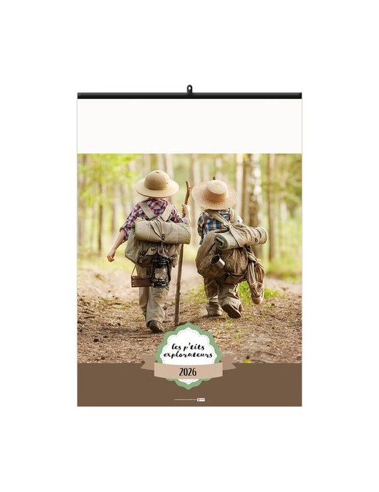 LES P'TITS EXPLORATEURS 2026 - 6 FEUILLETS - RELIURE BAGUETTE - MARQUAGE 1 COULEUR