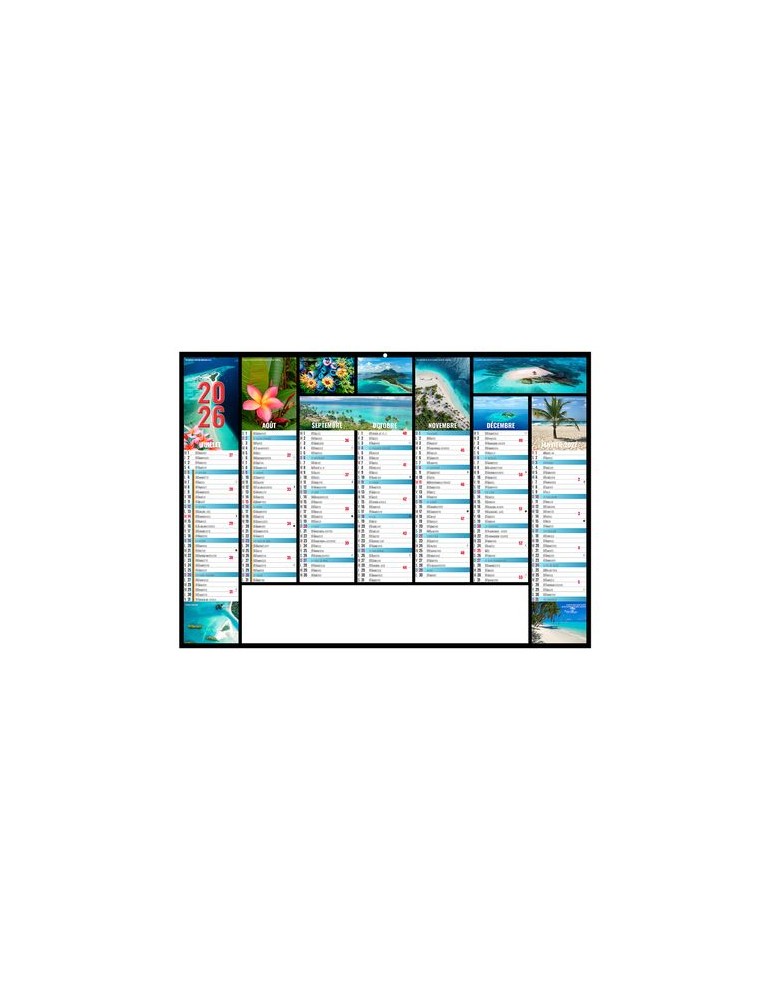 JEANNE 2026 - MIDI 430 x 335 mm - LEGER 400G - SANS MARQUAGE - 1 TROU EN TETE