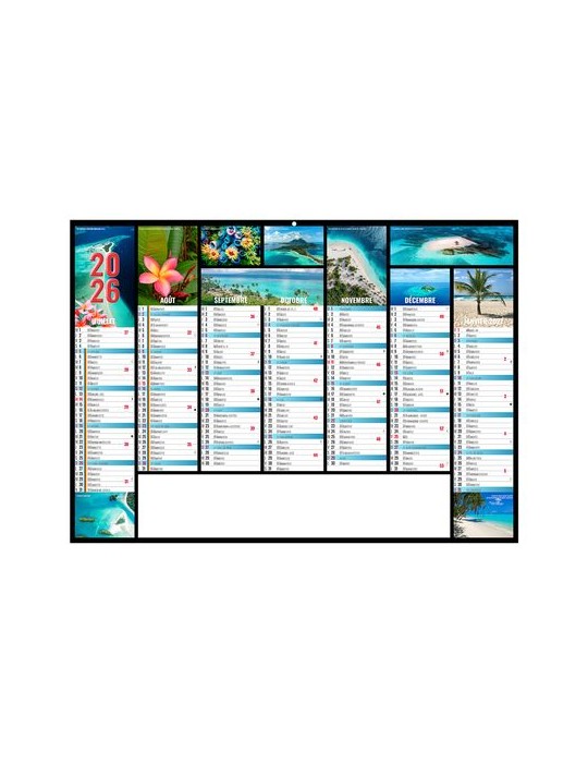 JEANNE 2026 - MIDI 430 x 335 mm - LEGER 400G - SANS MARQUAGE - 1 TROU EN TETE