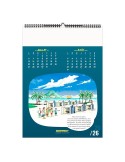 TRAIT D'HUMOUR 2026 - 6 FEUILLETS - RELIURE BAGUETTE - MARQUAGE 1 COULEUR nombre de pages : 12 pages livraison express 24h 48h