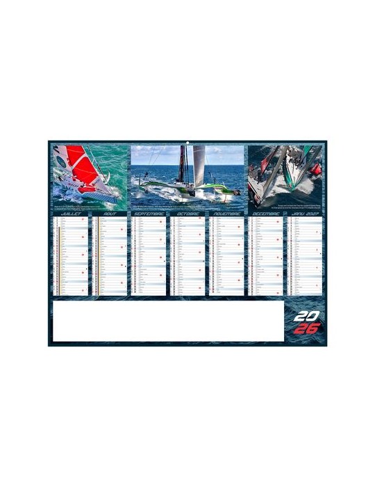 VOILE 2026 - MIDI 430 x 335 mm - LEGER 400G - SANS MARQUAGE - 1 TROU EN TETE