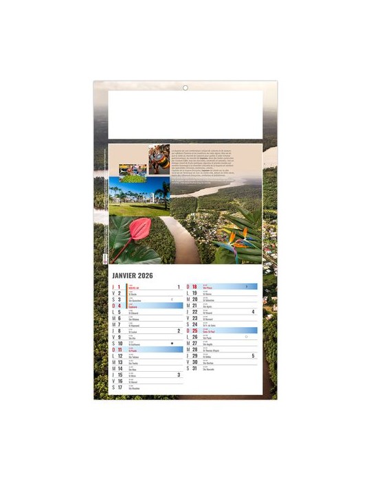 PLAQUE 1 VUE LUC 2026 - DOS CARTON - BLOC B2 - SANS MARQUAGE