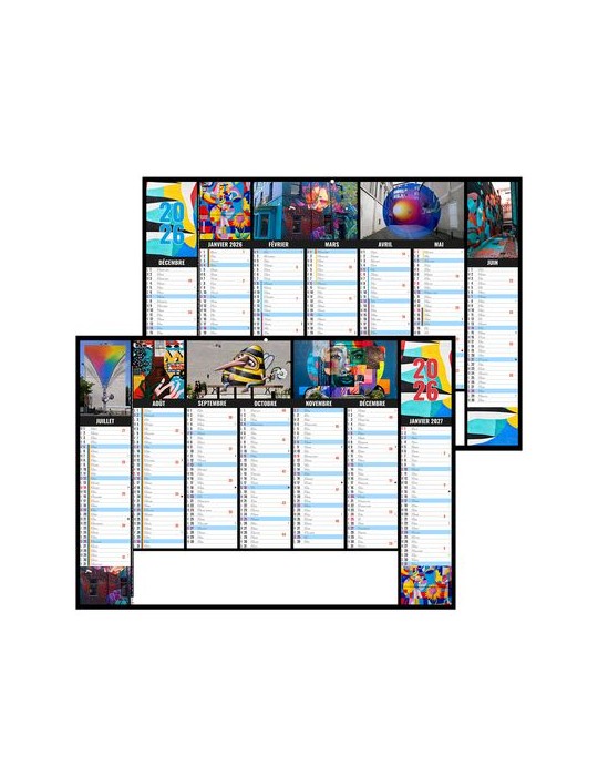 CAMELEON 2026 - MIDI 430 x 335 mm - LEGER 400G - SANS MARQUAGE - 1 TROU EN TETE