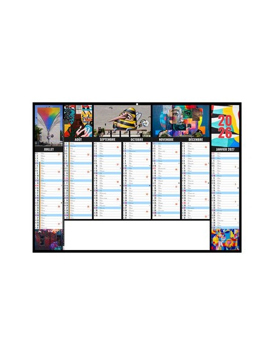 CAMELEON 2026 - MIDI 430 x 335 mm - LEGER 400G - SANS MARQUAGE - 1 TROU EN TETE