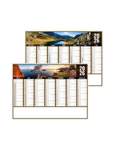 LIBERTE PACA 2026 - MIDI 430 x 335 mm - LEGER 400G - SANS MARQUAGE - 1 TROU EN TETE