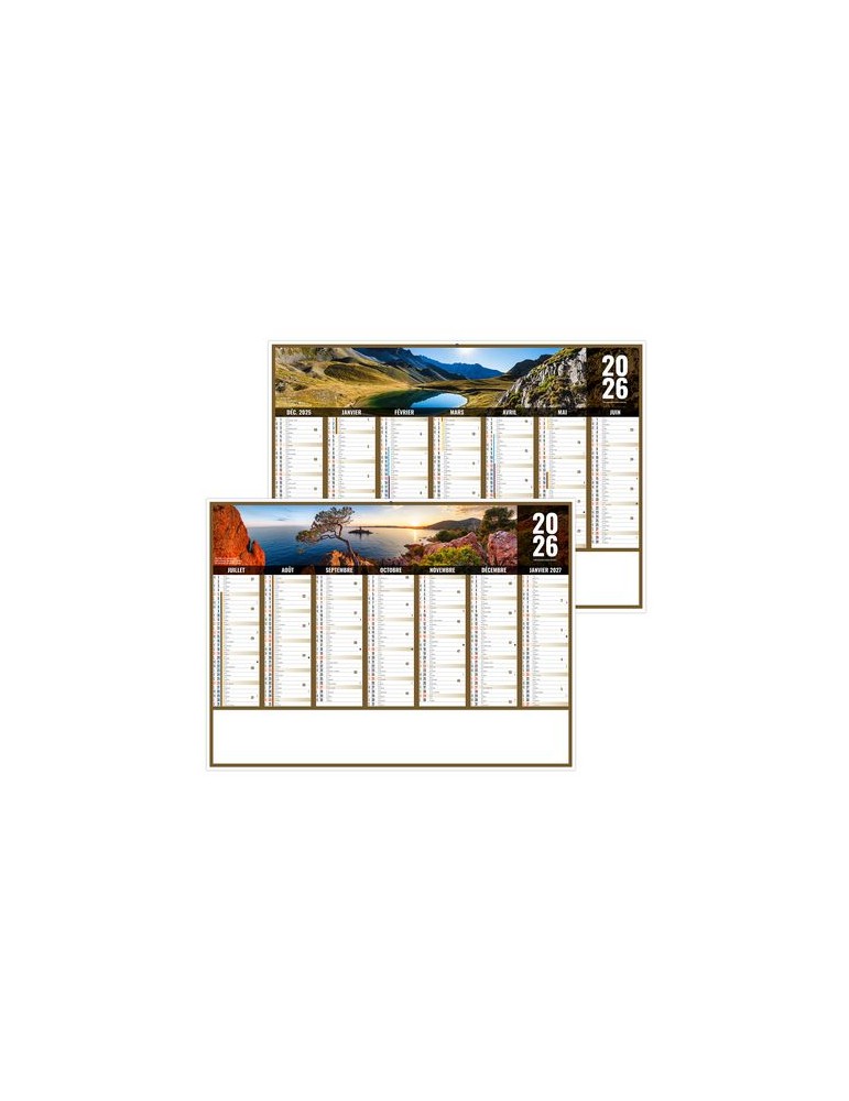 LIBERTE PACA 2026 - MIDI 430 x 335 mm - LEGER 400G - SANS MARQUAGE - 1 TROU EN TETE