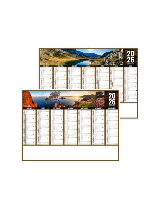 LIBERTE PACA 2026 - MIDI 430 x 335 mm - LEGER 400G - SANS MARQUAGE - 1 TROU EN TETE