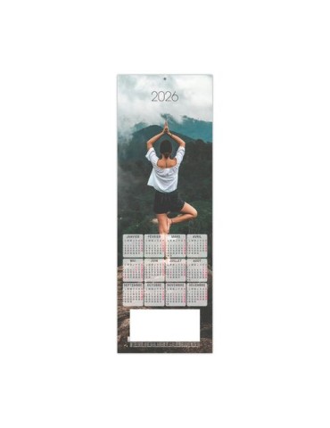 ESTAMPE - YOGA 2026 - CARRE 325 X 350 mm - QUADRI cadeau entreprise pas cher