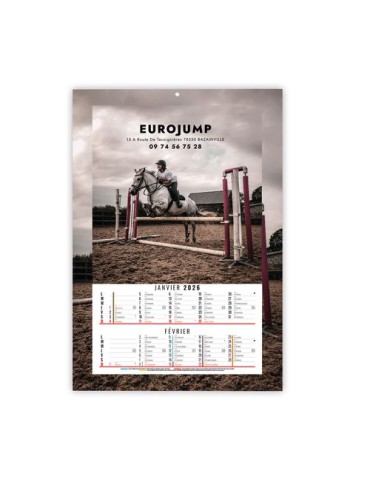 CALENDRIERS BLOC ILLUSTRES CREATION 2026 - 210 x 330 mm - 6 FEUILLETS - RELIURE SPIRALE EN TETE nombre de pages : 12 pages 2