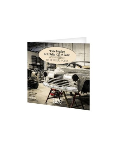 CARTE DE VOEUX CREATION AVEC ENVELOPPE 2026