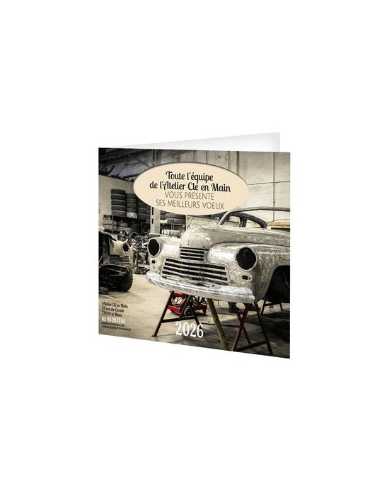 CARTE DE VOEUX CREATION AVEC ENVELOPPE 2026