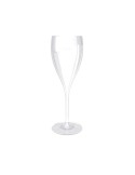FLUTE CHAMPAGNE EN PLASTIQUE REUTILISABLE (SAN) 16 cI RAS BORD Couleurs : transparent Matières : Styrène acrylonitrile (SAN) per