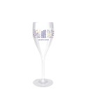 FLUTE CHAMPAGNE EN PLASTIQUE REUTILISABLE (SAN) 16 cI RAS BORD Couleurs : transparent Matières : Styrène acrylonitrile (SAN) cad