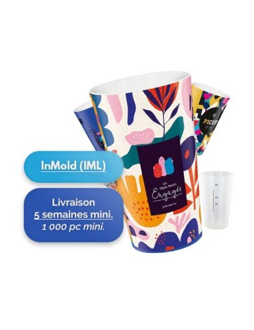 GOBELET PLASTIQUE REUTILISABLE 60 cl  RAS BORD (IML)