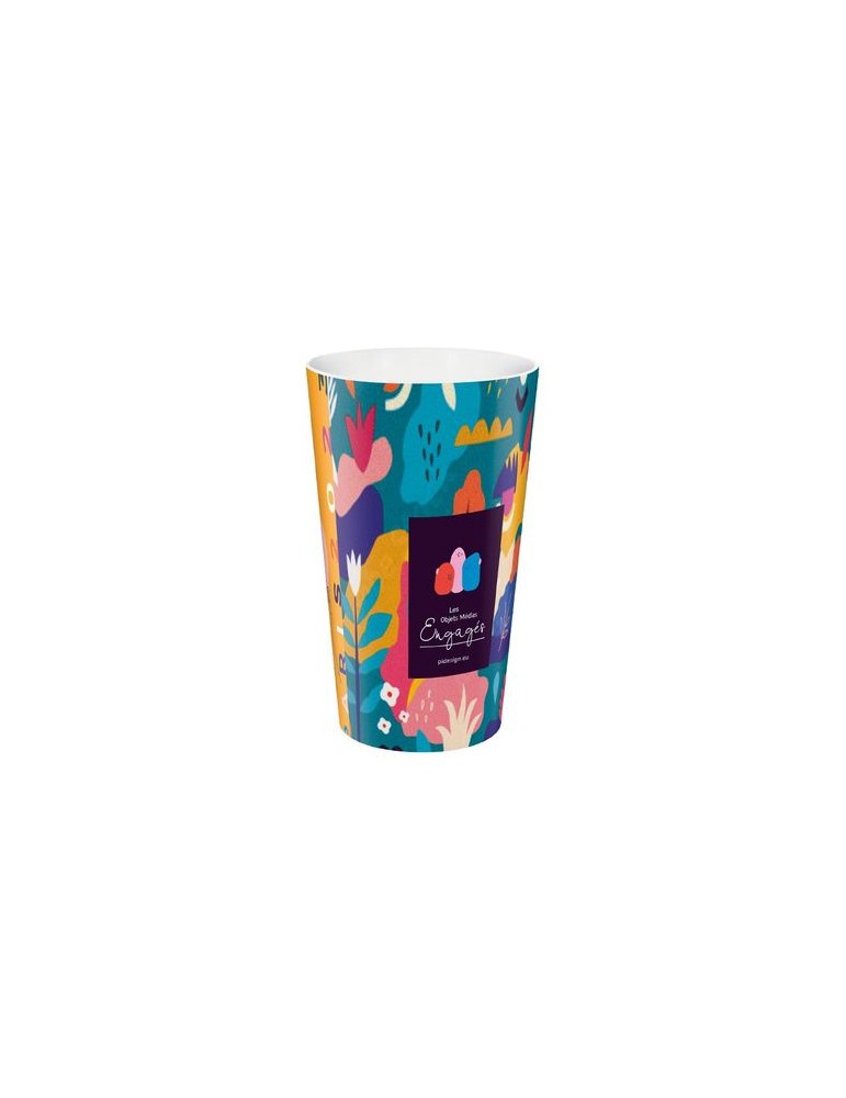 GOBELET PLASTIQUE REUTILISABLE 30 cl RAS BORD (IML)