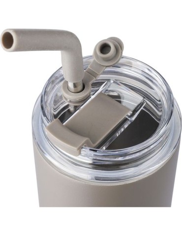 Gourde double paroi de 500 ml en acier inoxydable Omari Matières : acier inoxydable Couleurs : gun cadeau client original