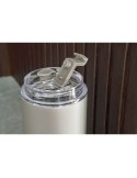 Gourde double paroi de 500 ml en acier inoxydable Omari Matières : acier inoxydable Couleurs : gun cadeau affaires élégant