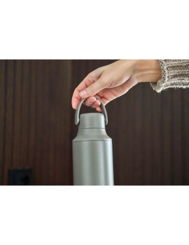 Gourde double paroi de 500 ml en acier inoxydable Omari Matières : acier inoxydable Couleurs : noir personnalisation rapide en F