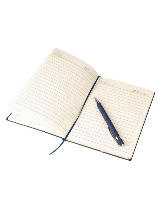 Ensemble carnet A5 et stylo à bille en PU recyclé Tarek