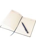 Ensemble carnet A5 et stylo à bille en PU recyclé Tarek Matières : aluminium Couleurs : gris cadeau collaborateur premium