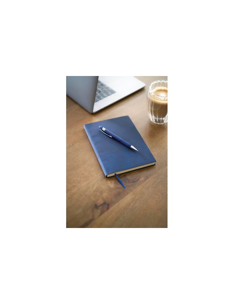 Ensemble carnet A5 et stylo à bille en PU recyclé Tarek