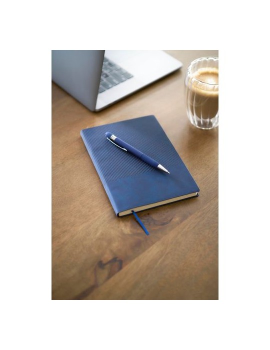 Ensemble carnet A5 et stylo à bille en PU recyclé Tarek