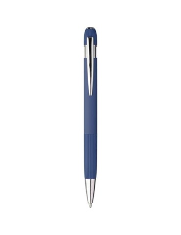 Ensemble carnet A5 et stylo à bille en PU recyclé Tarek Matières : aluminium Couleurs : bleu cadeau entreprise pas cher