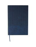 Carnet A5 en PU recyclé Elian Matières : papier Couleurs : bleu personnalisable avec votre logo