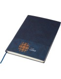 Carnet A5 en PU recyclé Elian Matières : papier Couleurs : bleu impression haute définition