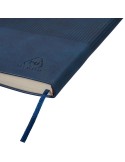 Carnet A5 en PU recyclé Elian Matières : papier Couleurs : bleu accessoire événementiel unique
