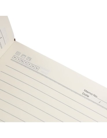 Carnet A5 en PU recyclé Elian Matières : papier Couleurs : gris marquage laser ultra précis