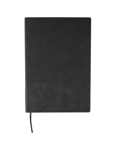 Carnet A5 en PU recyclé Elian Matières : papier Couleurs : noir goodies publicitaire événementiel