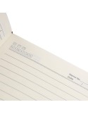 Carnet A5 en PU recyclé Elian Matières : papier Couleurs : noir livraison express 24h 48h