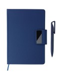 Coffret cadeau de bureau en carton Roan Matières : polyester Couleurs : noir impression logo haute qualité