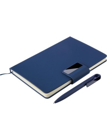 Coffret cadeau de bureau en carton Roan Matières : polyester Couleurs : noir objet publicitaire robuste