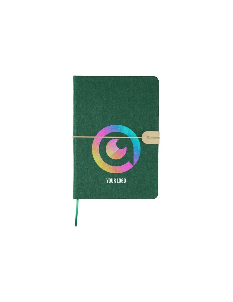 Carnet A5 en feutre recyclé Dario