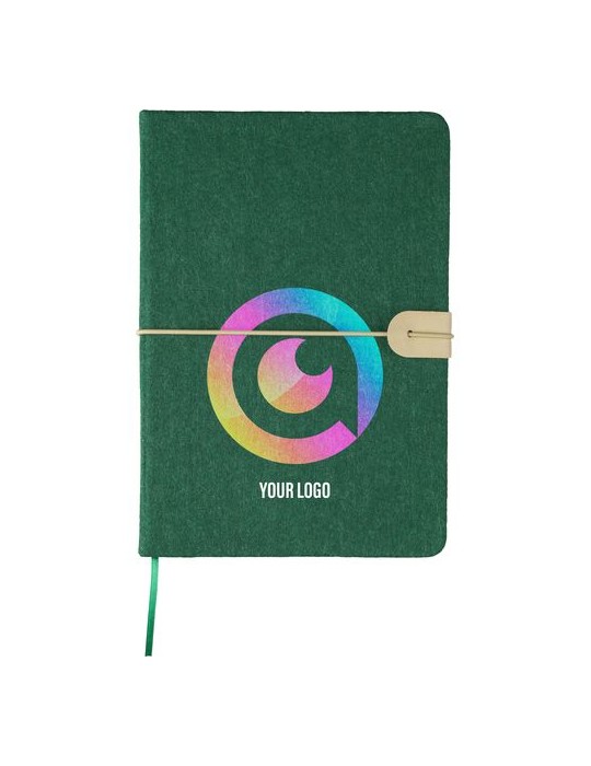 Carnet A5 en feutre recyclé Dario