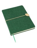 Carnet A5 en feutre recyclé Dario Matières : papier Couleurs : noir cadeau collaborateur premium
