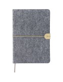 Carnet A5 en feutre recyclé Dario Matières : papier Couleurs : gris goodies publicitaire événementiel