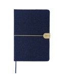 Carnet A5 en feutre recyclé Dario Matières : papier Couleurs : bleu personnalisable avec votre logo