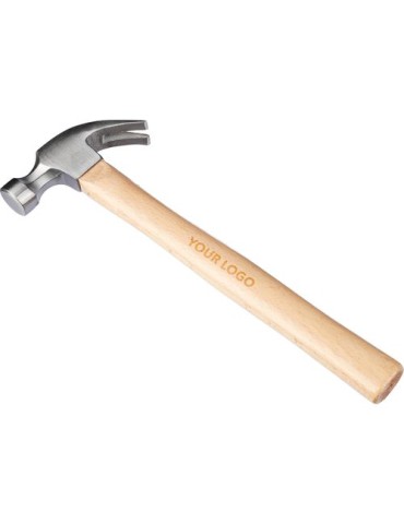 Marteau de charpentier en hêtre Asha Matières : bois Couleurs : brun marquage laser ultra précis