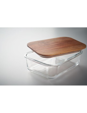 VITRIO LUNCH Lunch box en verre 800ml Matières : verre Couleurs : transparent cadeau entreprise pas cher