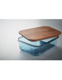 VITRIO LUNCH Lunch box en verre 800ml Matières : verre Couleurs : bleu transparent goodies publicitaire événementiel